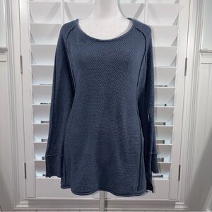 Monoreno Blue Crew Neck Sweater